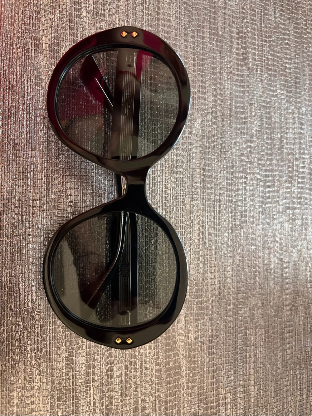 Gucci Oversized Round Black Sunglasses with Dark Lenses